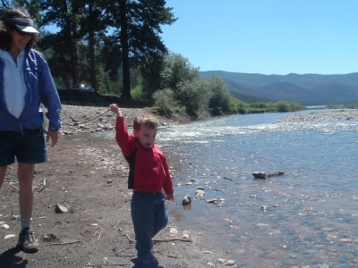 Throw'n Rocks in The Lake